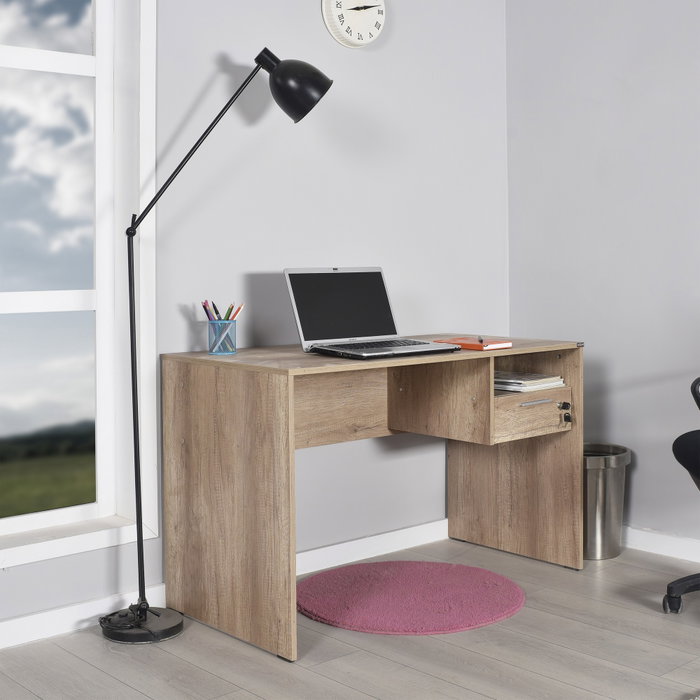 Hanah Home Cms-510-Tt-1 Escritorio de Estudio Nogal Claro